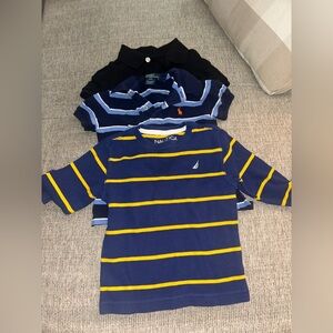 Lot of 3 polos and long sleeve shirts for boys size 2t